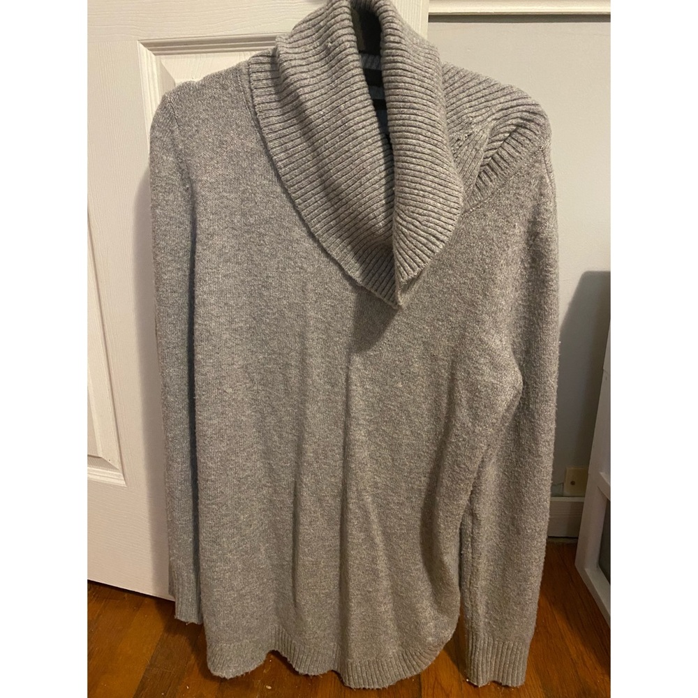 Grey sweater dress